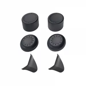 DOBE Set 6 dopuri protective si extensie pentru Thumbstiks si trigger L2/R2, din silicon, pentru controller Xbox ONE-X, negru
