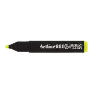 Artline Textmarker 660, varf tesit 1.0-4.0mm - galben fluorescent EK-660-FYE