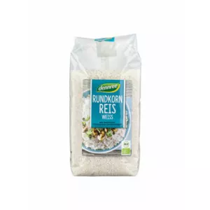 dennree Orez alb cu bob rotund, 1 kg