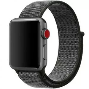 Iuni Curea compatibila cu Apple Watch 40mm, Nylon Sport, Woven Strap, Midnight Gray 507823_40