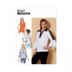 Butterick Tipar Bluze Femei B 6666