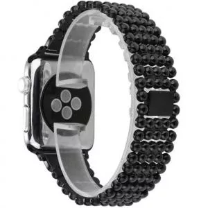 Iuni Curea compatibila cu Apple Watch 44mm, Luxury, Otel Inoxidabil, Black 507564_44