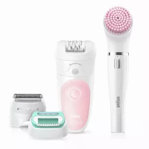 Braun Silk-epil SES 5-875 Beauty Set Alb/Roz