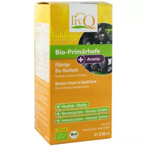 livQ Drojdie bio cu aronia, 210 ml