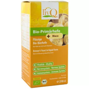 livQ Drojdie primara cu maca, 210 ml