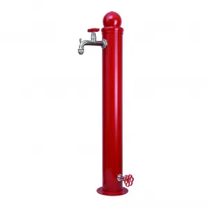 Bel-Fer Cismea de gradina din FIER stil Hidrant, 2 robineti