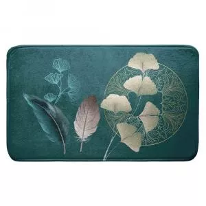 Douceur Covoraș de baie turcoaz 45x75 cm Ginkoblue –1630686