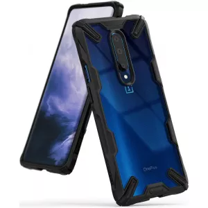 Ringke Fusion X Black - Transparent pentru OnePlus 7 Pro