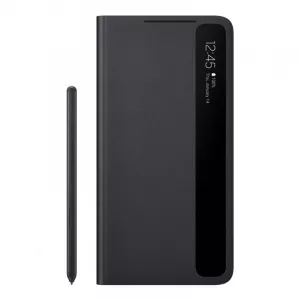 Samsung Flip Cover Galaxy S21 Ultra G998 Smart Clear View Cover with S Pen (EE) Black ZG99PCBEGEE