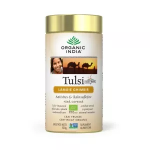 Organic India Ceai Tulsi cu Lamaie si Ghimbir Eco/Bio 100g