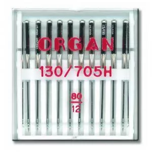 Organ Needle Set 10 ace de cusut, finete 80