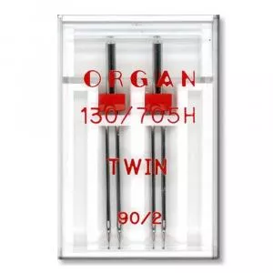 Organ Needle Ace duble 90/2, finete 90, distanta intre ace 2mm