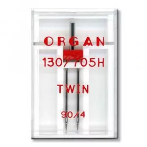 Organ Needle Ac dublu 90/4, materiale elastice, finete 90, distanta intre ace 4mm