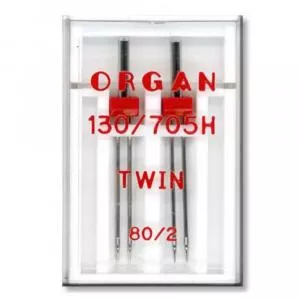 Organ Needle Ace duble 80/2, finete 80, distanta intre ace 2mm