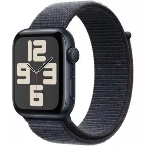 Apple Watch SE (2024) GPS 44mm Midnight Aluminium Case with Ink Sport Loop