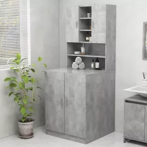 vidaXL Dulap mașină de spălat, gri beton 3082012