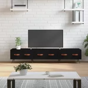 vidaXL Dulap tv, negru, 150x36x30 cm, lemn prelucrat 829125