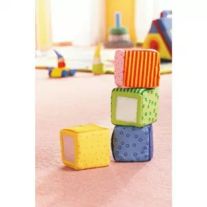 Haba Set de cuburi senzoriale Happy Quartett