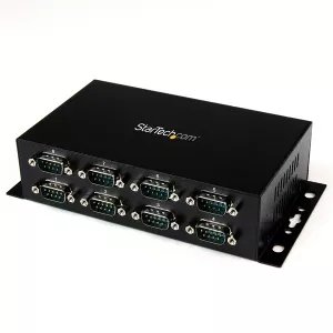 StarTech.com 8 Port USB to DB9 RS232 Serial Adapter Hub – Industrial DIN Rail and Wall Mountable  ICUSB2328I