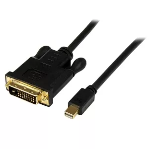 StarTech.com 6 ft Mini DisplayPort to DVI Adapter Converter Cable – Mini DP to DVI 1920x1200 - Black MDP2DVIMM6B