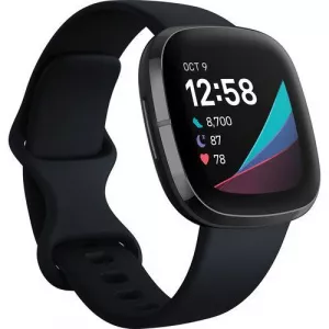 Fitbit Ceas activity tracker Sense, GPS, NFC, WiFi, Bluetooth (Negru)
