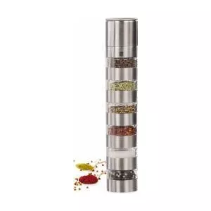 DomoClip Rasnita pentru Condimente MEN243 cu 6 compartimente Inox