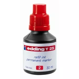 Edding Tus T25, pentru markere permanente, 30 ml, rosu