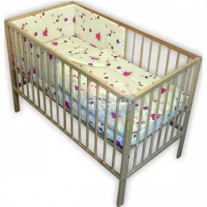 Hubners Lenjerie patut Kitty Floricele 4 piese crem