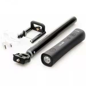 E-Boda Accesoriu telefon mobil Selfie Stick 4-in-1, Bluetooth 3.0, Baterie externa 2200 mAh, Lanterna LED
