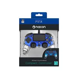 Nacon Controller Wired Illuminated Compact Light Edition Blue Ps4