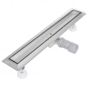 vidaXL Rigolă liniară pentru pardoseală din oțel inoxidabil 640 x 110 mm