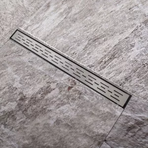 vidaXL Rigolă liniară pardoseală duș din oțel inoxidabil 840 x 110 mm
