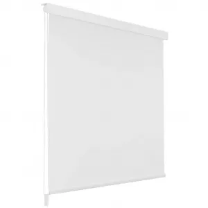 vidaXL Roletă perdea de duș 100x240 cm Alb