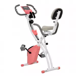 HomCom Bicicleta Pliabila 2 in 1 cu 8 Niveluri de Rezistenta Elastice pentru Brate A90-196PK