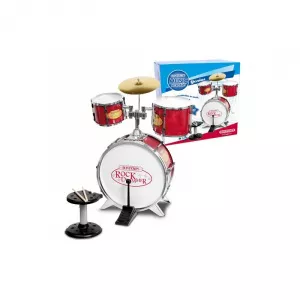 Bontempi Set de tobe de metal 4 piese Rosu