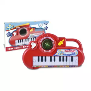 Bontempi Orga Mini Electronica Cu 22 de clape, Rosu