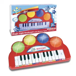 Bontempi Orga Electronica Cu lumini, Cu 22 de clape, Rosu