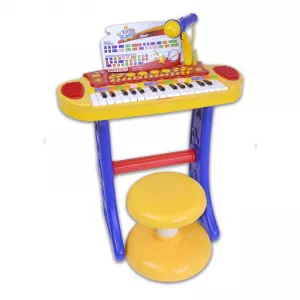 Bontempi Orga Electronica Cu microfon, Cu picioare si scaun