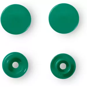 Prym 393151 Set capse plastic (30 perechi) de 12,4 mm, culoare 51- verde iarba