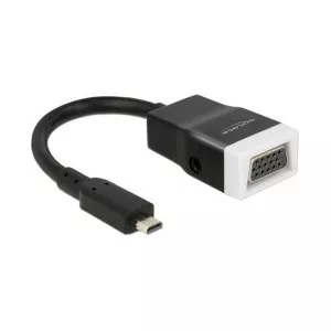 Adaptateur HDMI Femelle - HDMI Mini-C mâle + Micro-D mâle - Delock 65666, Câbles HDMI