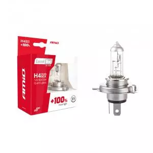 AMiO Set 2 becuri auto cu halogen, H4, 60/55 W, filtru UV AM01402