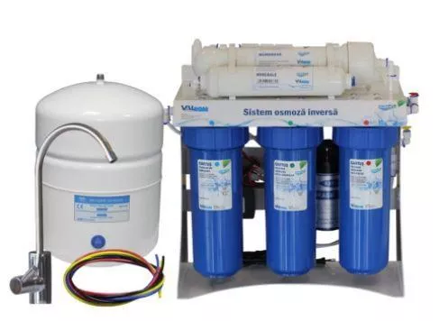Valrom Statie de osmoza inversa AquaPur, mineralizare, pompa (Alb/Albastru) 05323311020