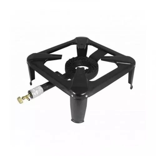 ELEFANT Pirostrie, 6.5 kW, fonta, 140 mm, suport metalic, Negru