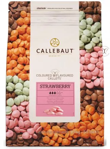 Callebaut Ciocolata CAPSUNI, 2,5 Kg