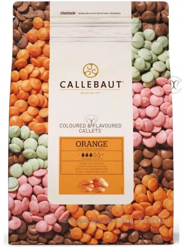 Callebaut Ciocolata aroma PORTOCALE, 2,5 Kg