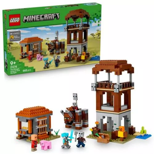 LEGO Set LEGO Minecraft - Avanpostul Jefuitorului şi Distrugător (21278)