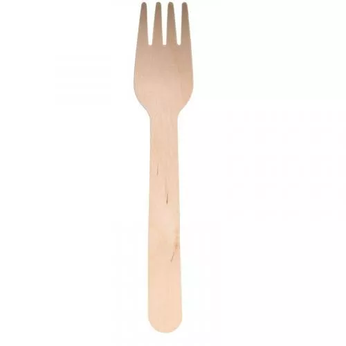 Biodeck Furculite Lemn Biodegradabile, Compostabile, 16 cm 100 buc