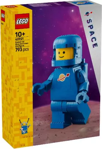 LEGO Up-Scaled Blue Astronaut Minifigure