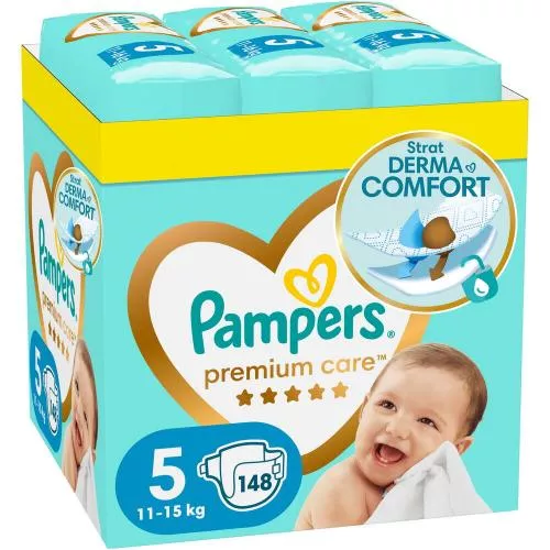 Pampers Premium Care 5, 11-16 kg, 148 buc