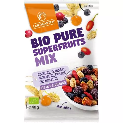 Landgarten Amestec de superfructe pure FARA GLUTEN bio 40g
